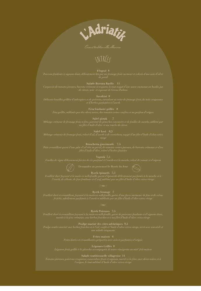 L'Adriatik - Menu Image 1